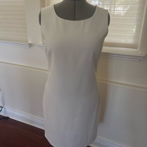 Tahari sheath dress, ivory, size 12
